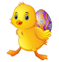 Little duck make a happy Royalty Free Vector Image