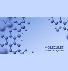 Abstract molecules medical background Royalty Free Vector