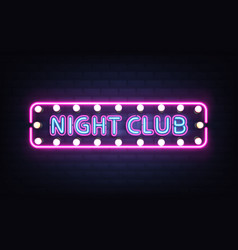 Karaoke nightclub neon light signboard Royalty Free Vector