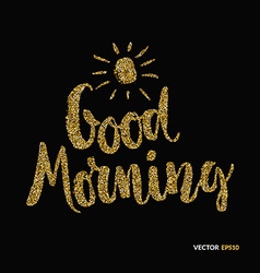 Good Morning Lettering Royalty Free Vector Image