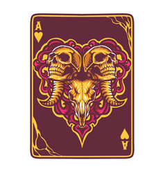 Skull playing card Royalty Free Vector Image - VectorStock