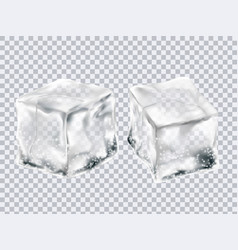 Ice cubes set Royalty Free Vector Image - VectorStock