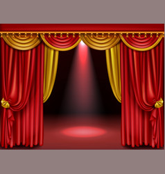 Red curtain Royalty Free Vector Image - VectorStock