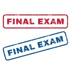 Final exam text rubber stamp Royalty Free Vector Image