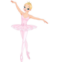 Dancing ballerina Royalty Free Vector Image - VectorStock