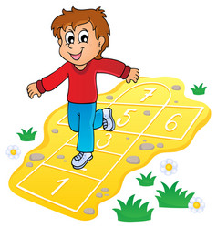 Kids play theme image 1 Royalty Free Vector Image