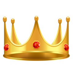 Beautiful golden princess crown Royalty Free Vector Image