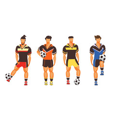 Soccer players Royalty Free Vector Image - VectorStock