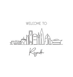 Riyadh city skyline Royalty Free Vector Image - VectorStock