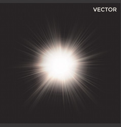 Starburst transparent white light Royalty Free Vector Image