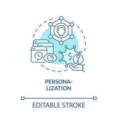 Learner profiles turquoise concept icon Royalty Free Vector