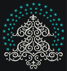 Abstract christmas tree Royalty Free Vector Image