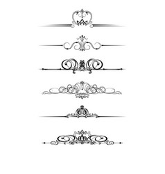 Curls to frame Royalty Free Vector Image - VectorStock