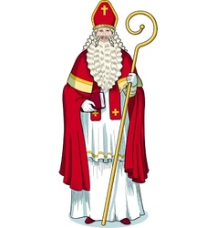 French christmas character pere noel colored Vector Image