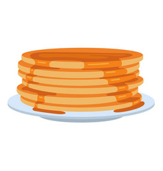 Pancakes with syrup poster Royalty Free Vector Image