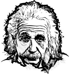 Albert Einstein Royalty Free Vector Image Vectorstock Albert Einstein Royalty Free Vector Image Vectorstock
