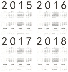 2015 2018 monthly calendar