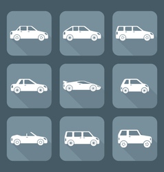 Car Body Types Vector Images 79 White Flat Style Various Body Types Of Cars Icons Vector
