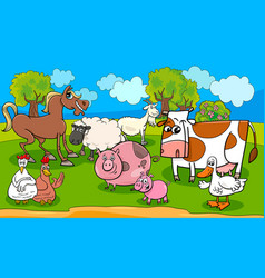 Farm animals Royalty Free Vector Image - VectorStock