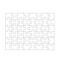 Jigsaws puzzles square puzzle 6x6 grid jigsaw Vector Image