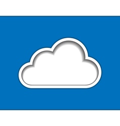 Cloud computing logo template Royalty Free Vector Image