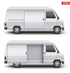 Classic transfer service minibus Royalty Free Vector Image