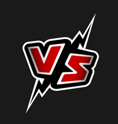 Versus letters vs logo royalty free vector image