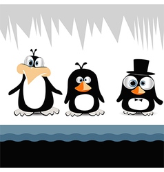 Happy birthday card penguin Royalty Free Vector Image