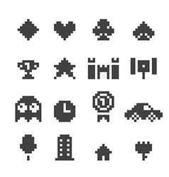 Pixel art rpg treasure chest in 8 bit style Vector Image