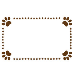 Puppy place card Royalty Free Vector Image - VectorStock