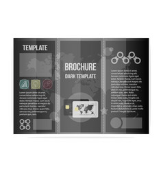 black and white brochure
