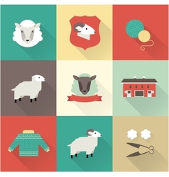 Sheep set Royalty Free Vector Image - VectorStock