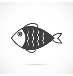 Fish flat icon Royalty Free Vector Image - VectorStock