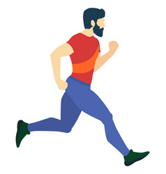 Sport logo healthy running marathon athletes Vector Image