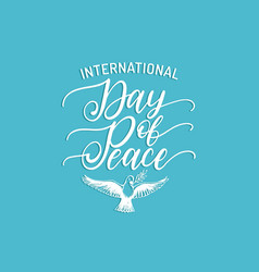 International peace day Royalty Free Vector Image