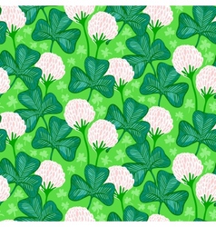 Clover pattern Royalty Free Vector Image - VectorStock
