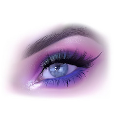 Fashion woman eye makeup Royalty Free Vector Image