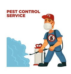 Extermination or pest control service poster Vector Image