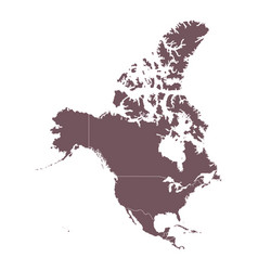 Detailed map of the canada Royalty Free Vector Image