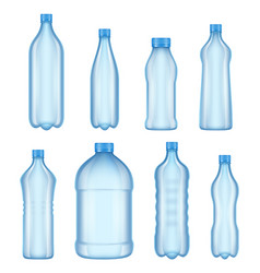 Transparent plastic bottle Royalty Free Vector Image