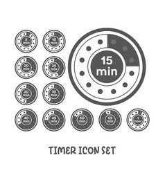 Timer application ui design concept Royalty Free Vector