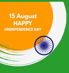 15 august happy india independence day holiday Vector Image