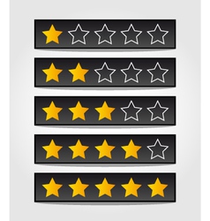 5 gold stars Royalty Free Vector Image - VectorStock