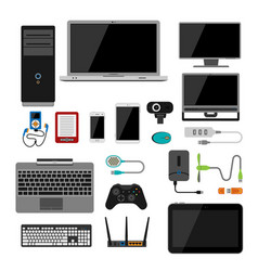 Electronics Icons Royalty Free Vector Image - VectorStock