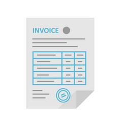 Invoice bill icon Royalty Free Vector Image - VectorStock