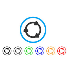 Sciatica back pain rounded icon Royalty Free Vector Image