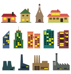 Buildings Royalty Free Vector Image - VectorStock