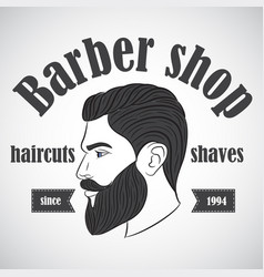 Color barbershop logo Royalty Free Vector Image