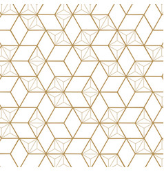 Japanese gold background and pattern geometric Vector Image