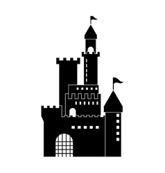 Castle icon palace design flat Royalty Free Vector Image